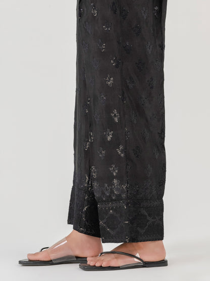Embellished Raw Silk Trouser (Pret)