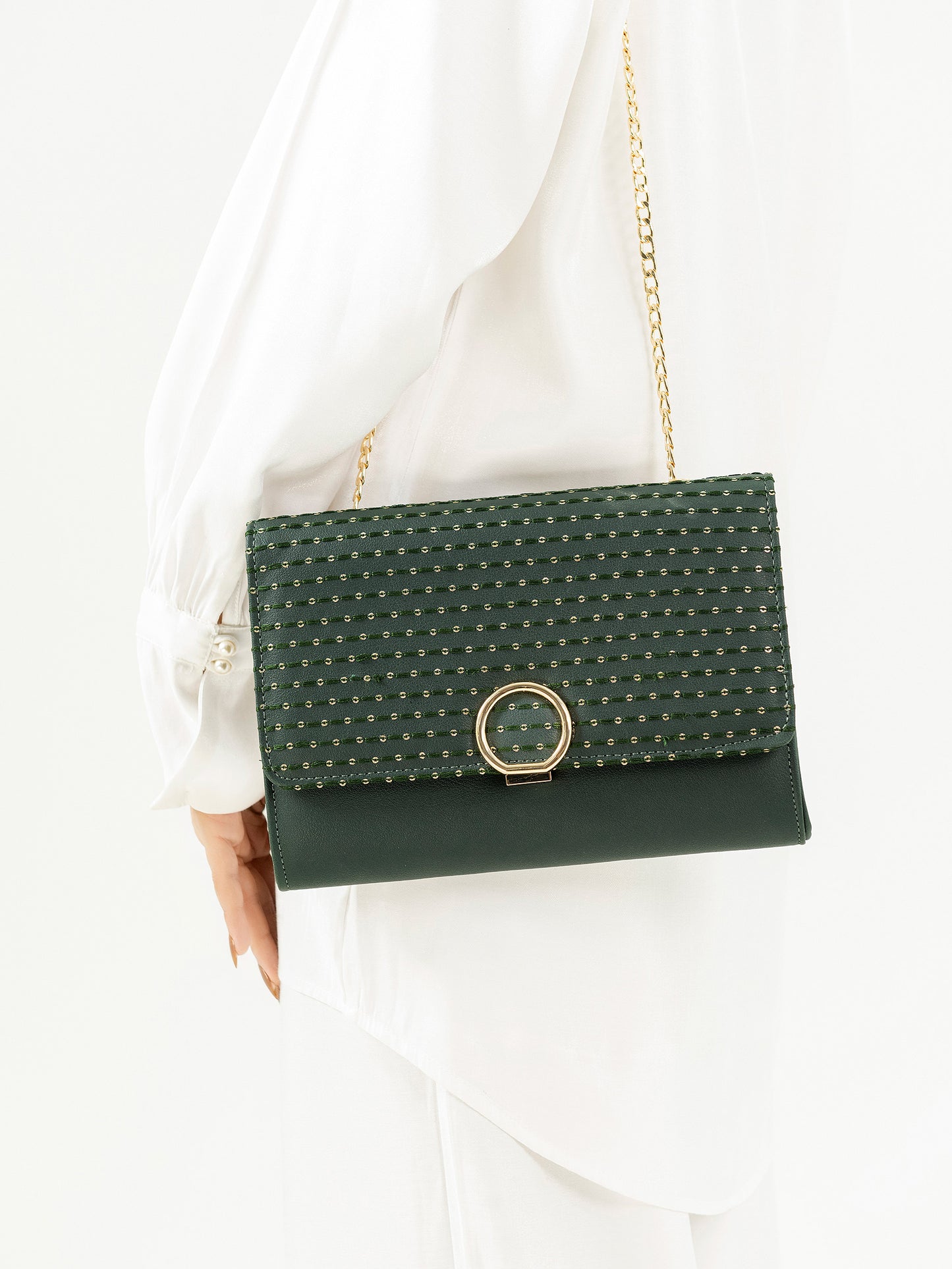 Embroidered Clutch