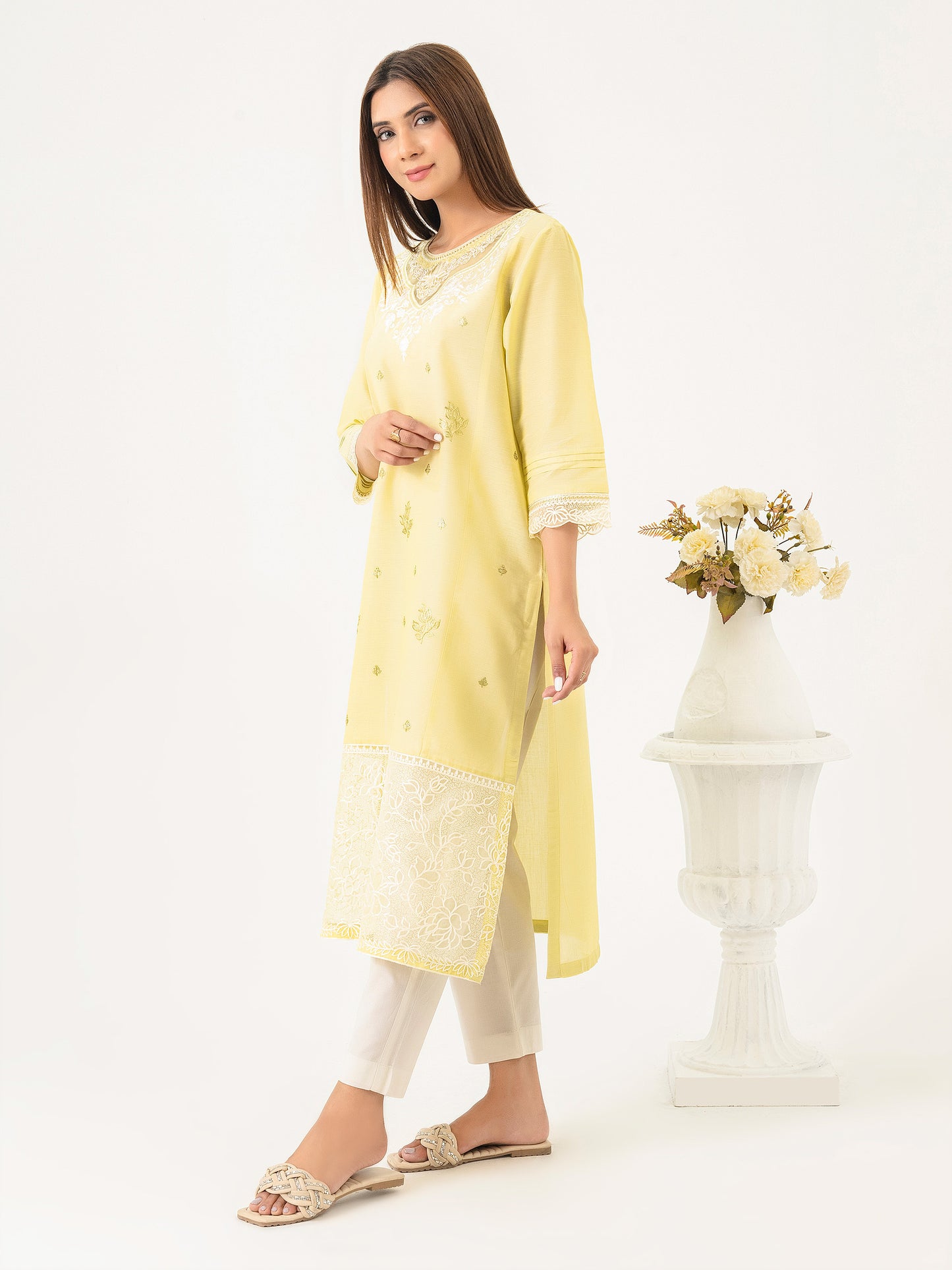 Yarn Dyed Shirt-Embroidered (Pret)