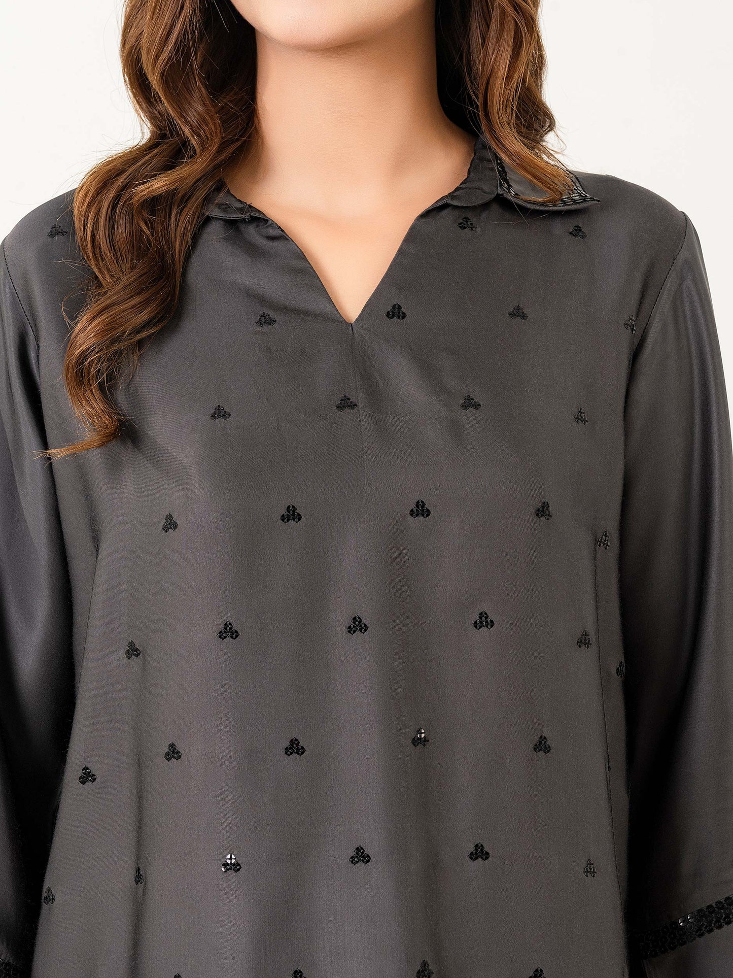 Embellished Satin Co-Ord Set