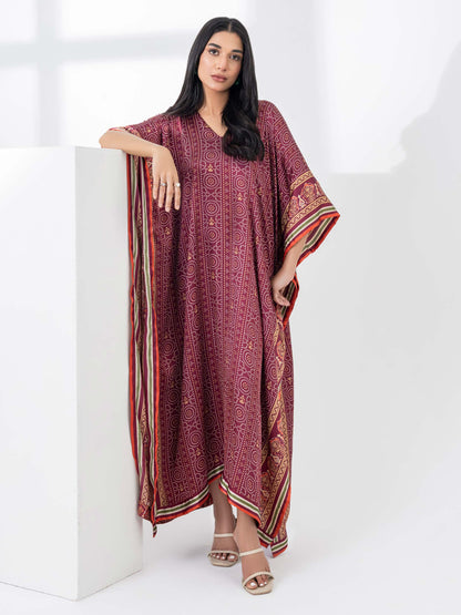 Silk Kaftan-Printed (Pret)