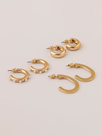 vintage-c-hoop-earrings-set