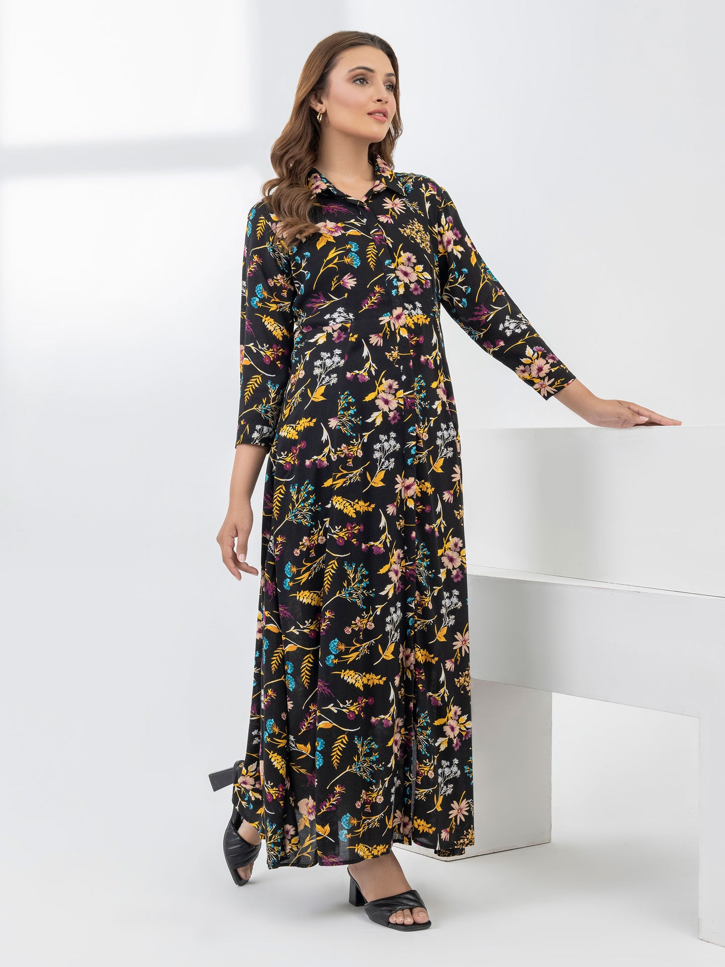 Printed Viscose Dress