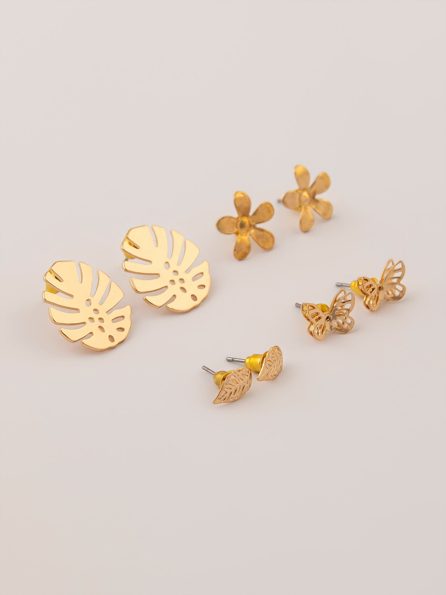 Gold Earrings Set