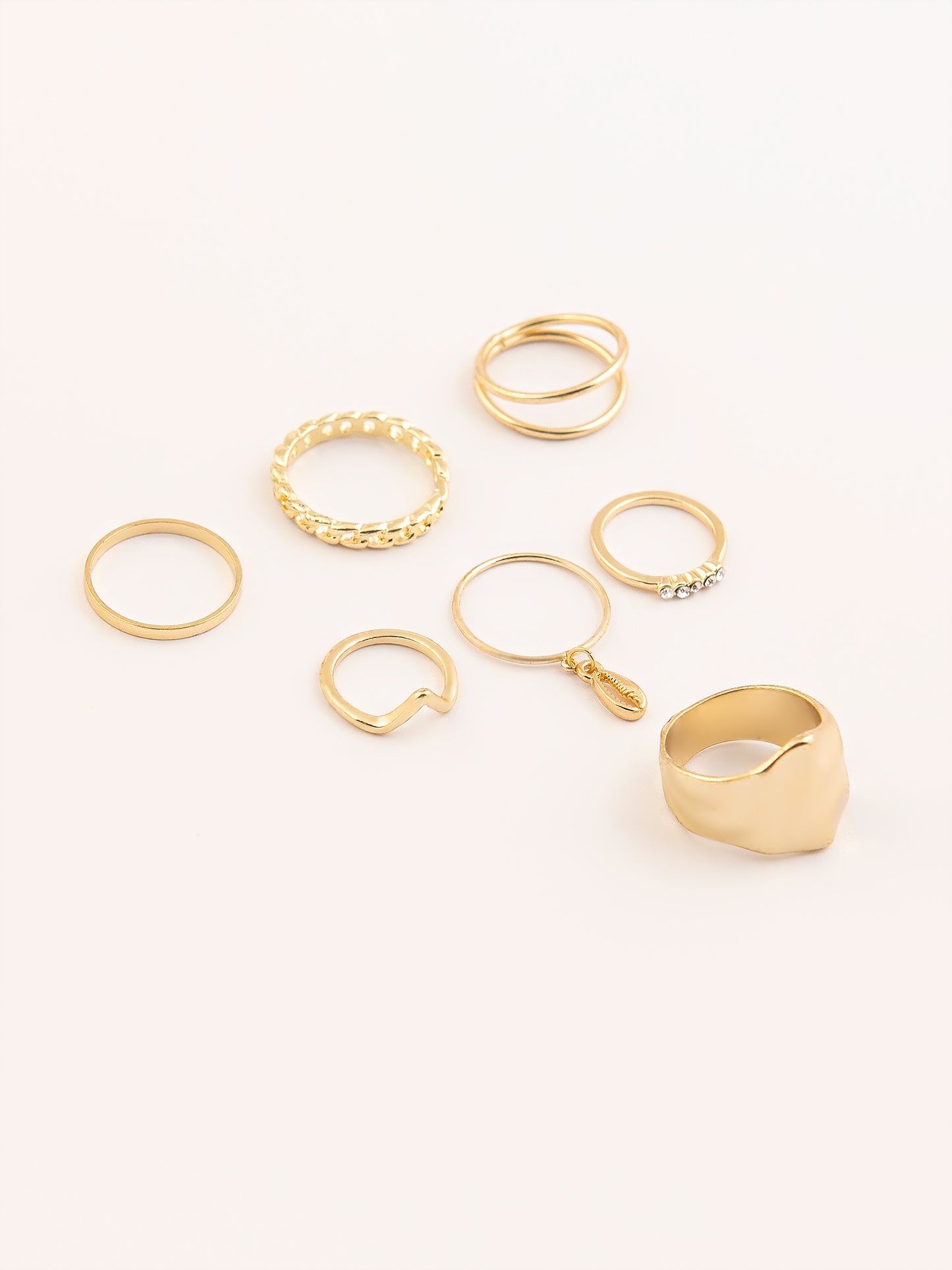 Vintage Gold Rings Set