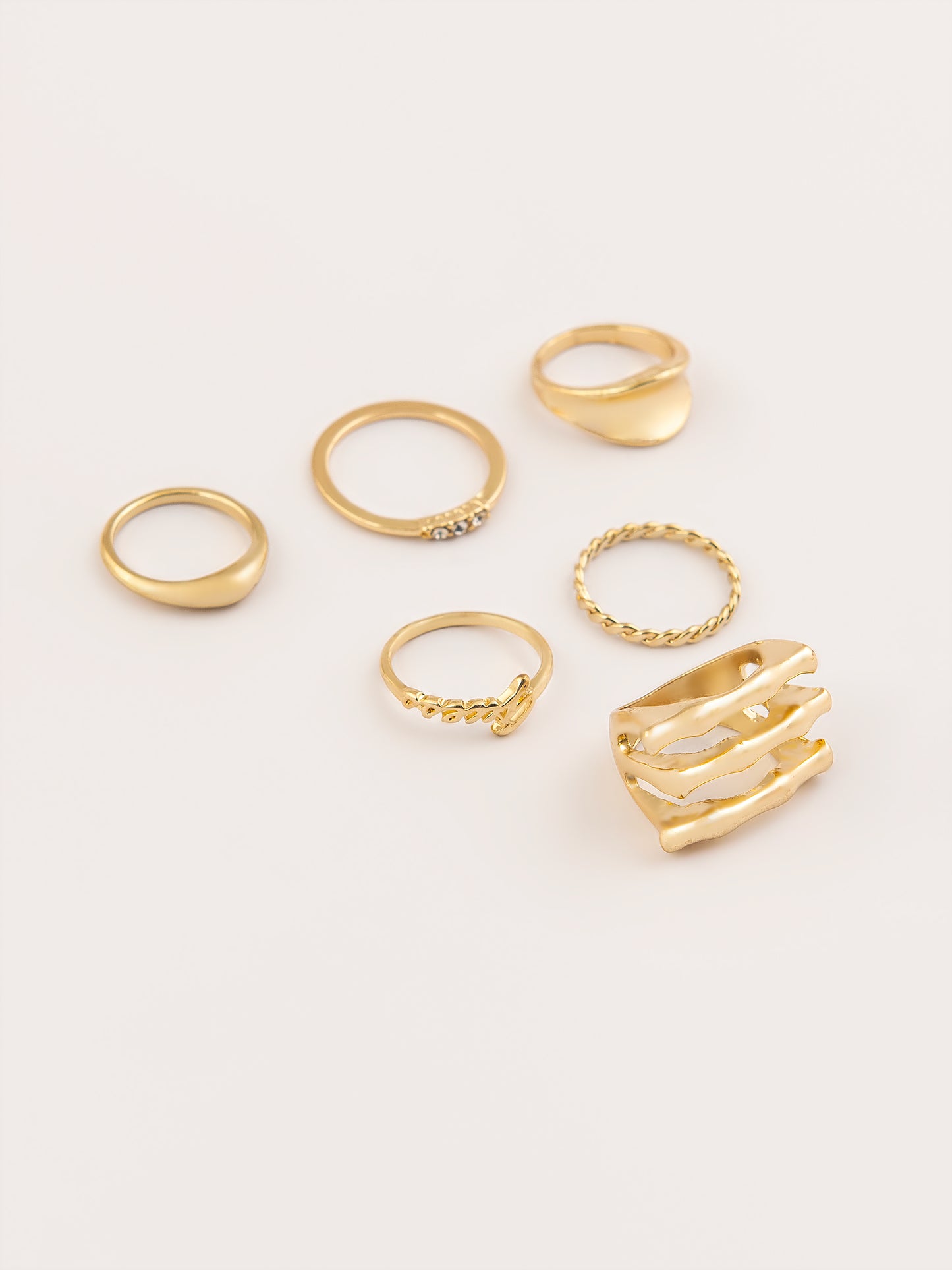 Gold Rings Set