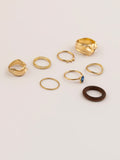 contemporary-textured-rings-set