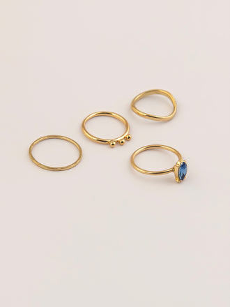 contemporary-textured-rings-set
