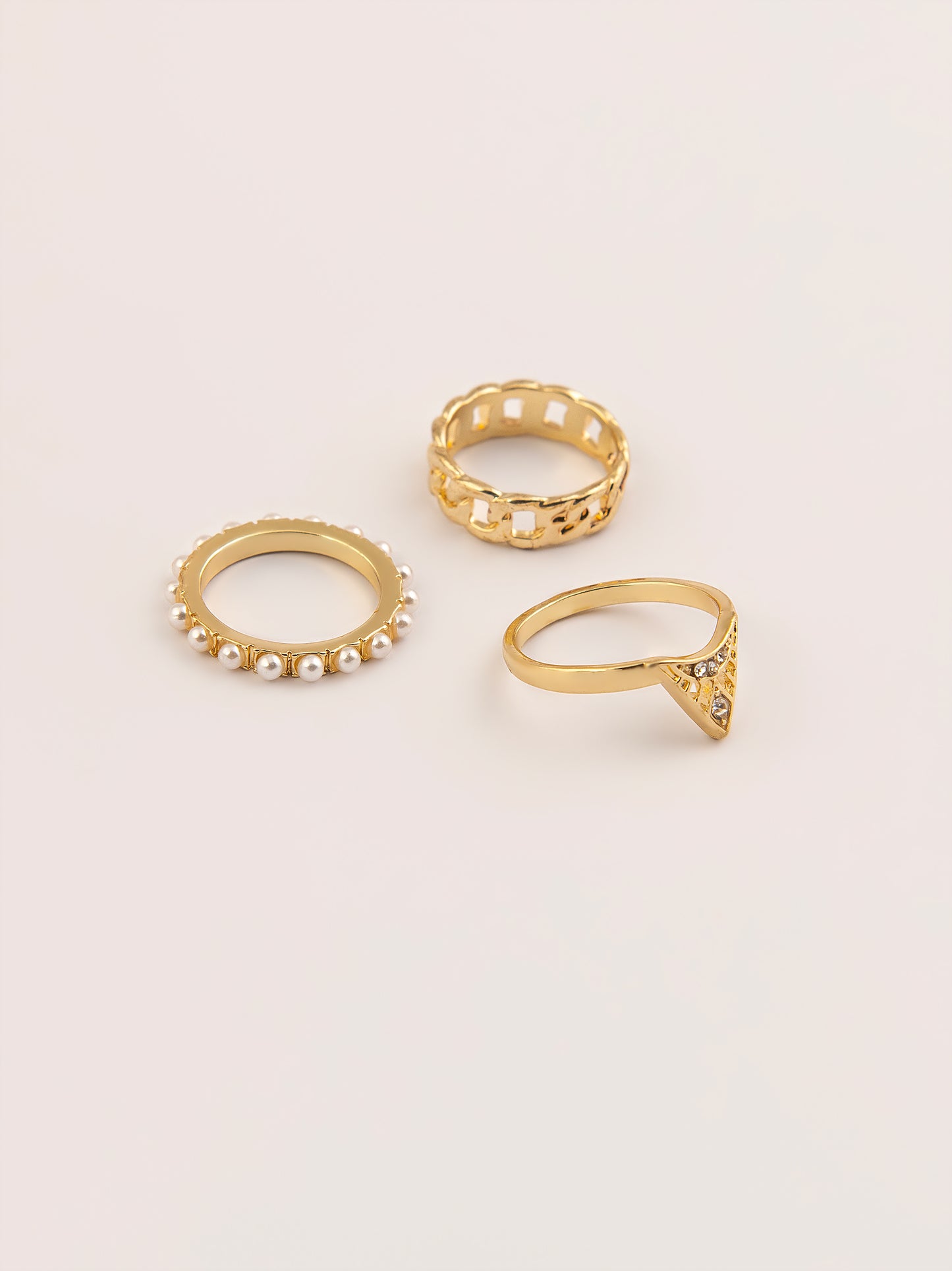 Vintage Gold Ring Set