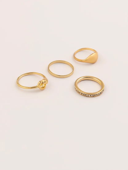 Metallic Loop Rings Set – Limelightpk
