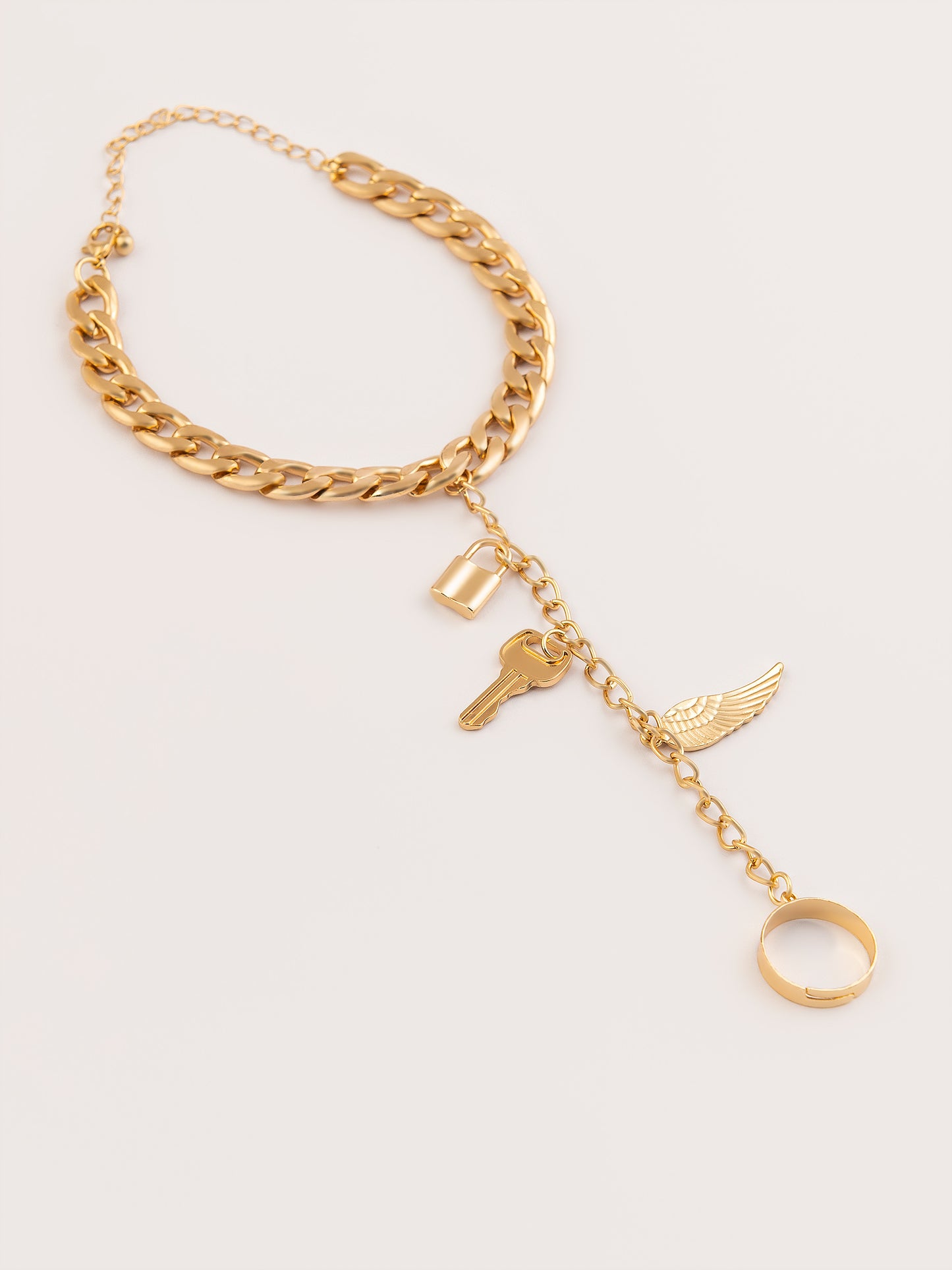 Metallic Charm Bracelet