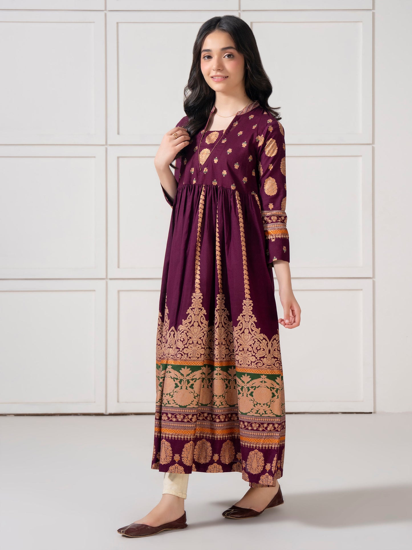 Lawn Frock-Paste Print