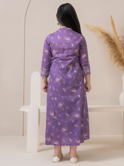 Lawn Frock-Embroidered