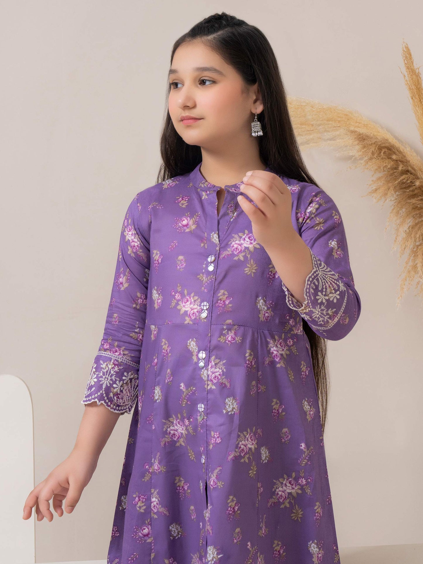 Lawn Frock-Embroidered