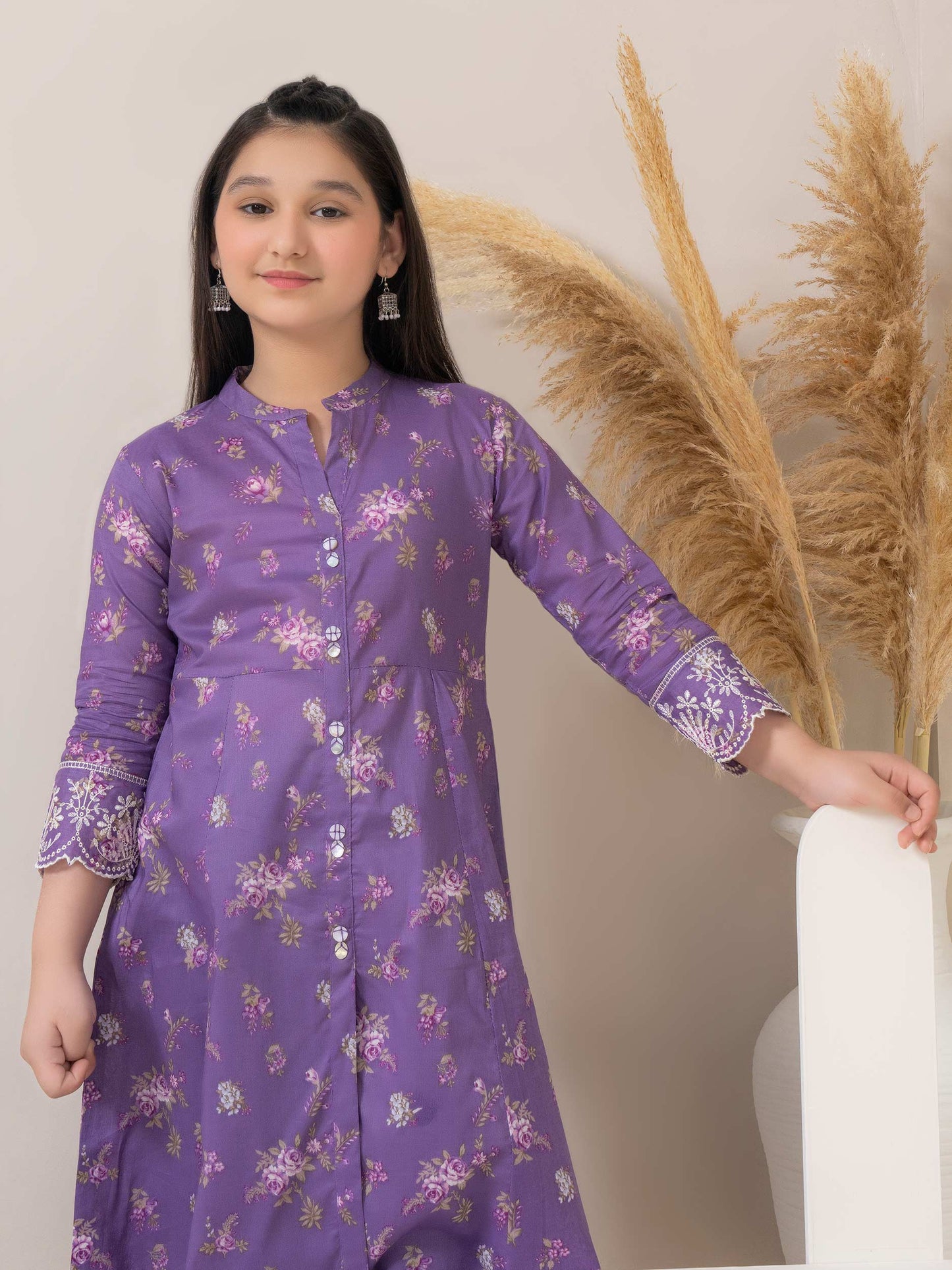 Lawn Frock-Embroidered