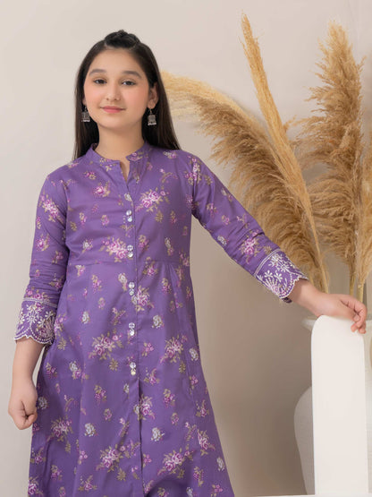 Lawn Frock-Embroidered