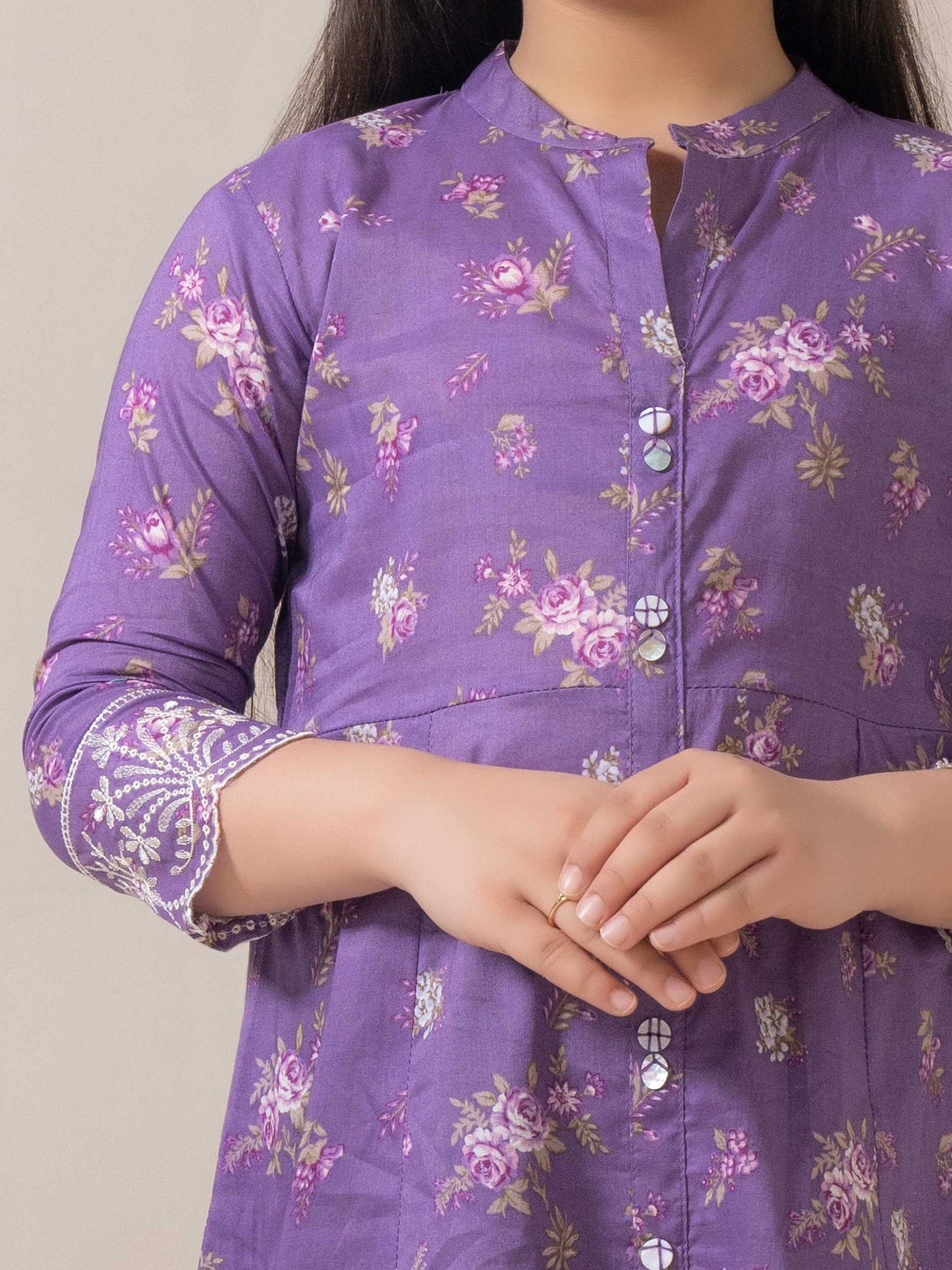 Lawn Frock-Embroidered