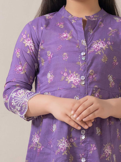 Lawn Frock-Embroidered