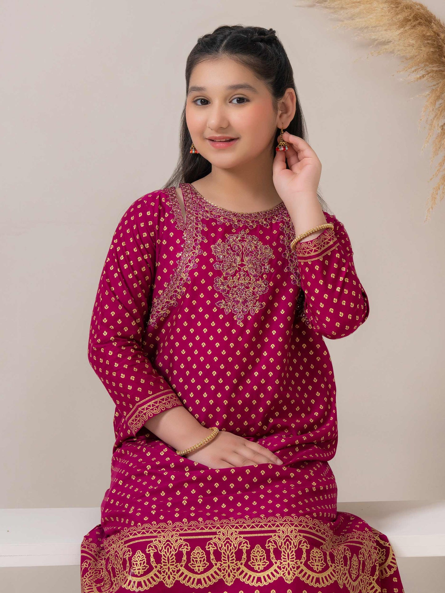 2 Piece Lawn Suit-Embroidered