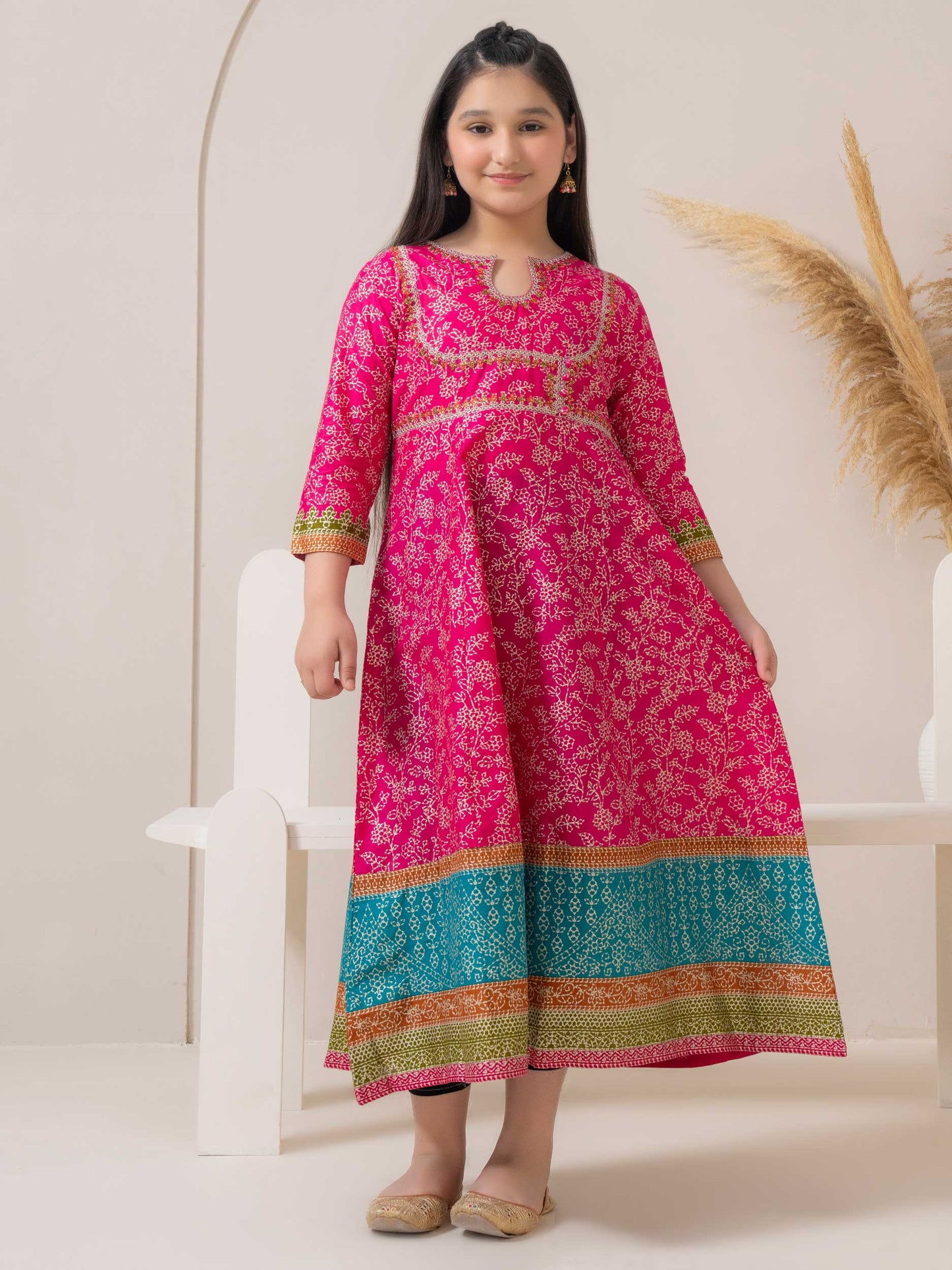 Lawn Frock-Embroidered