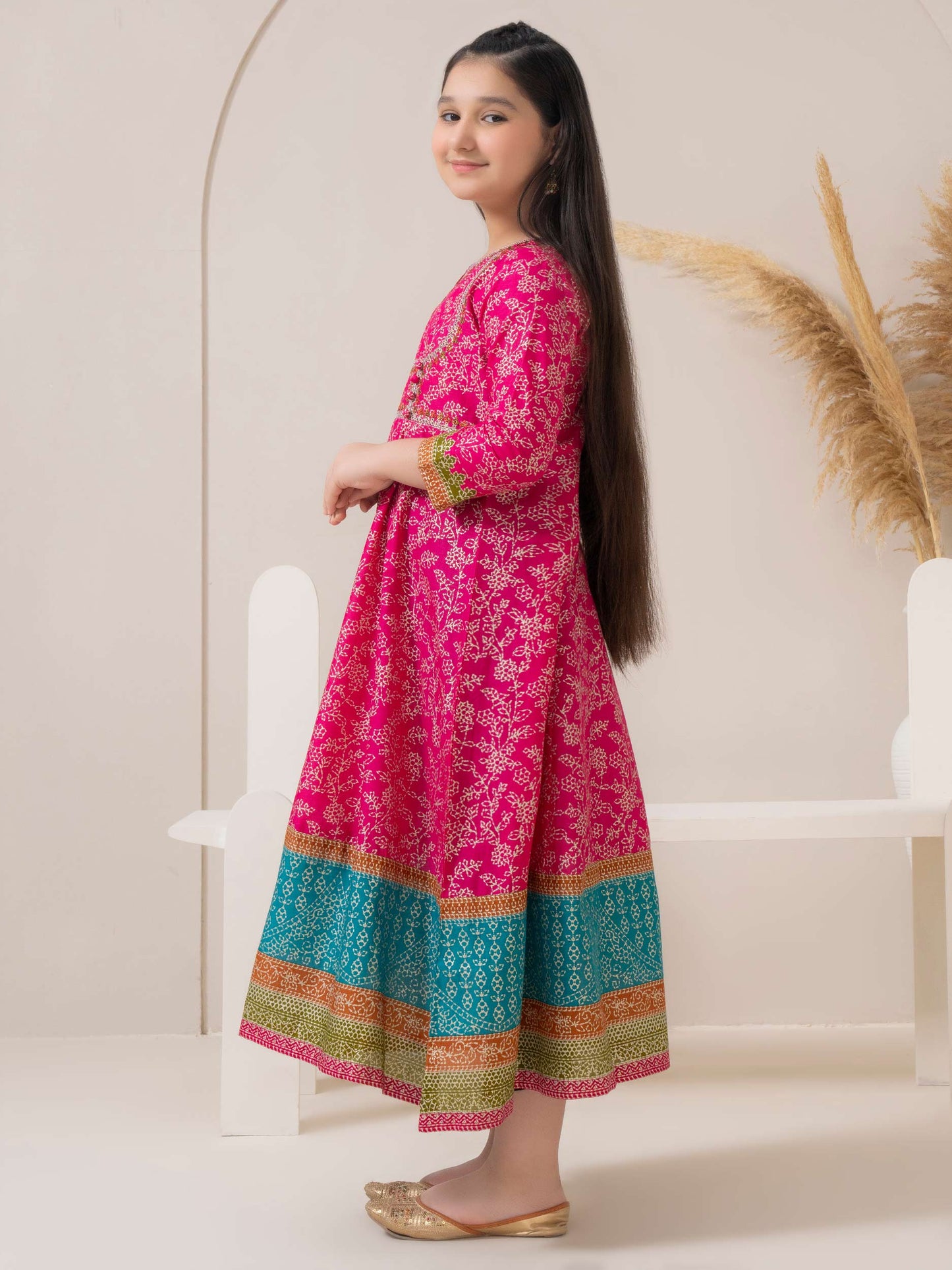 Lawn Frock-Embroidered