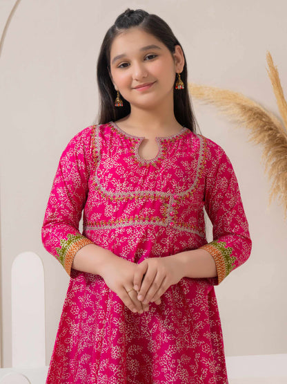 Lawn Frock-Embroidered