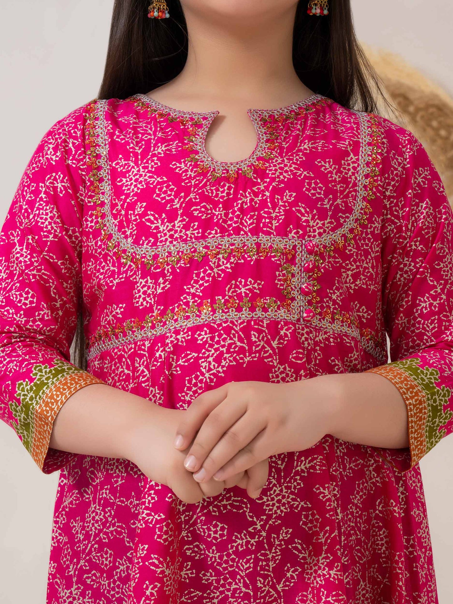 Lawn Frock-Embroidered