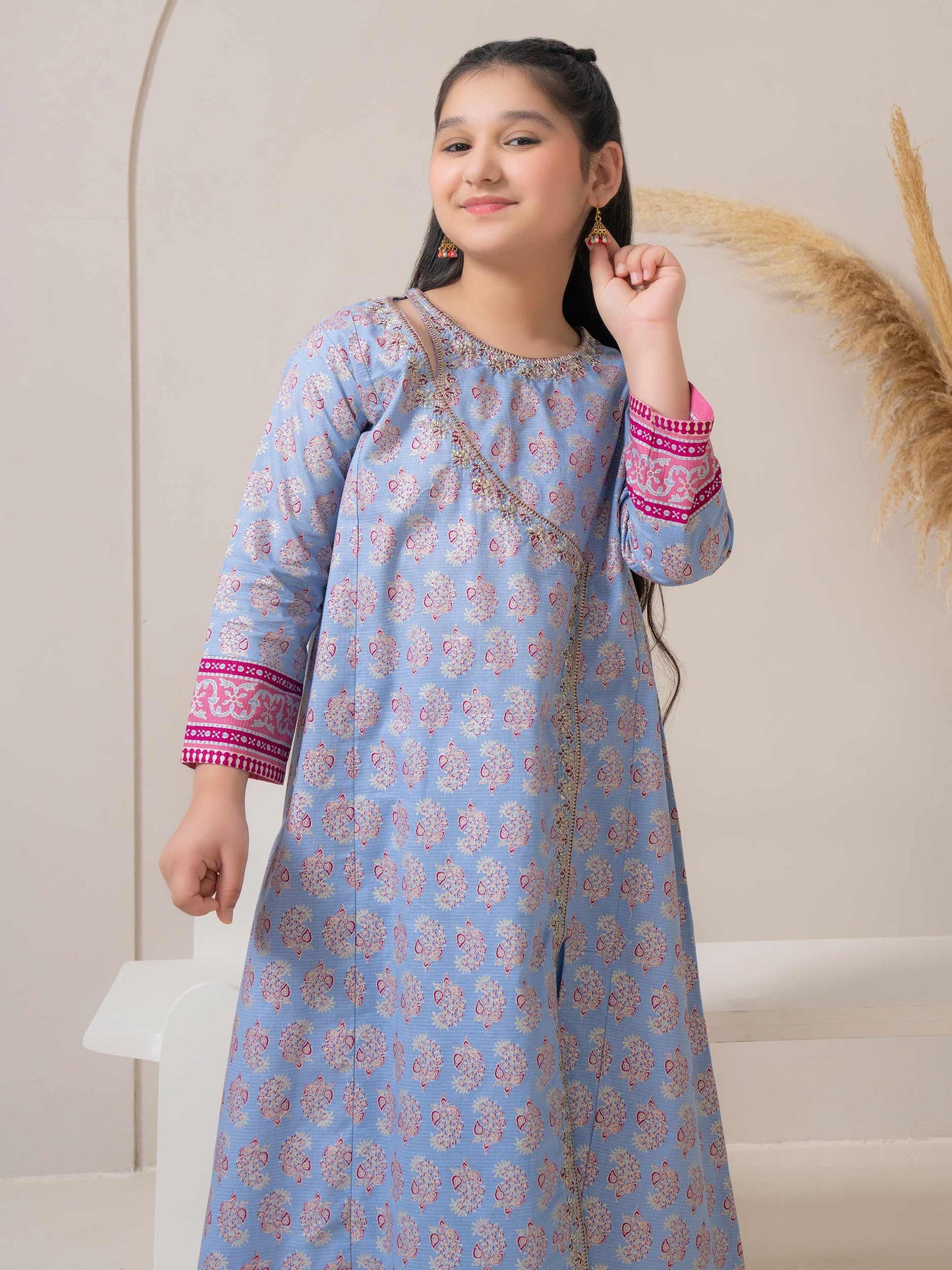 2 Piece Lawn Suit-Embroidered