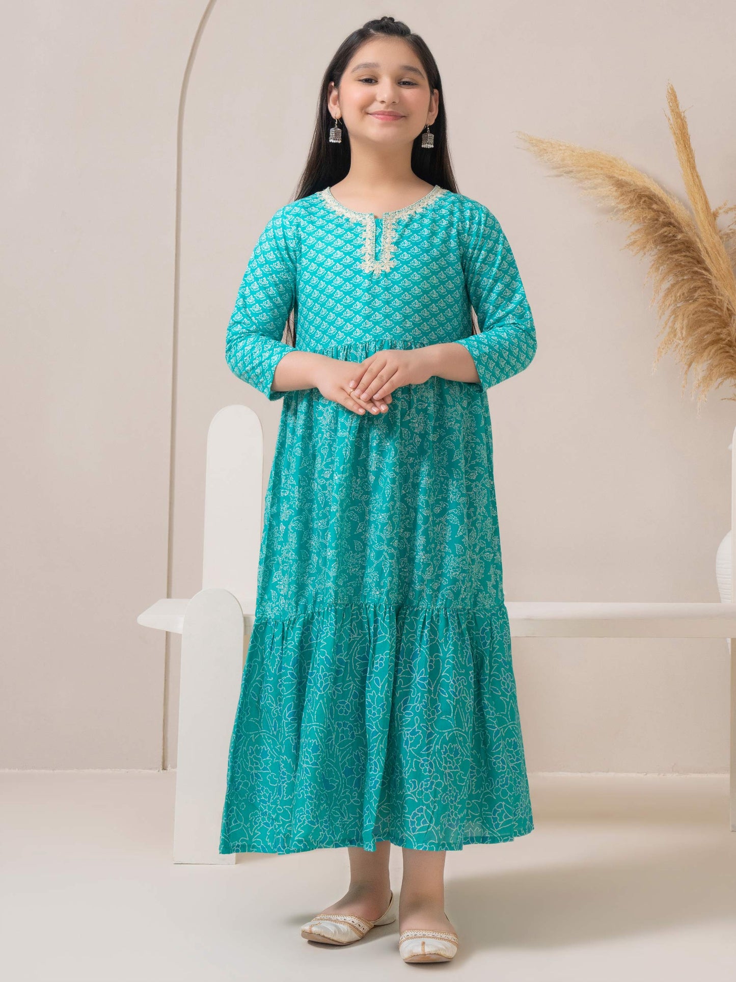 Lawn Frock-Embroidered