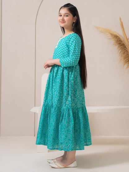 Lawn Frock-Embroidered