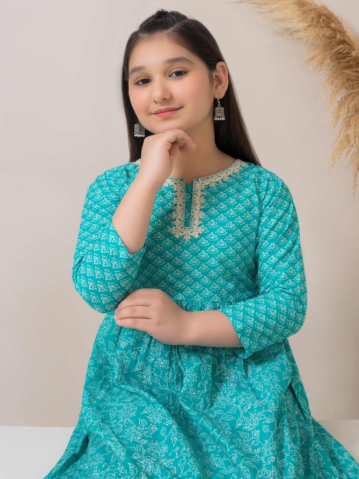 Lawn Frock-Embroidered