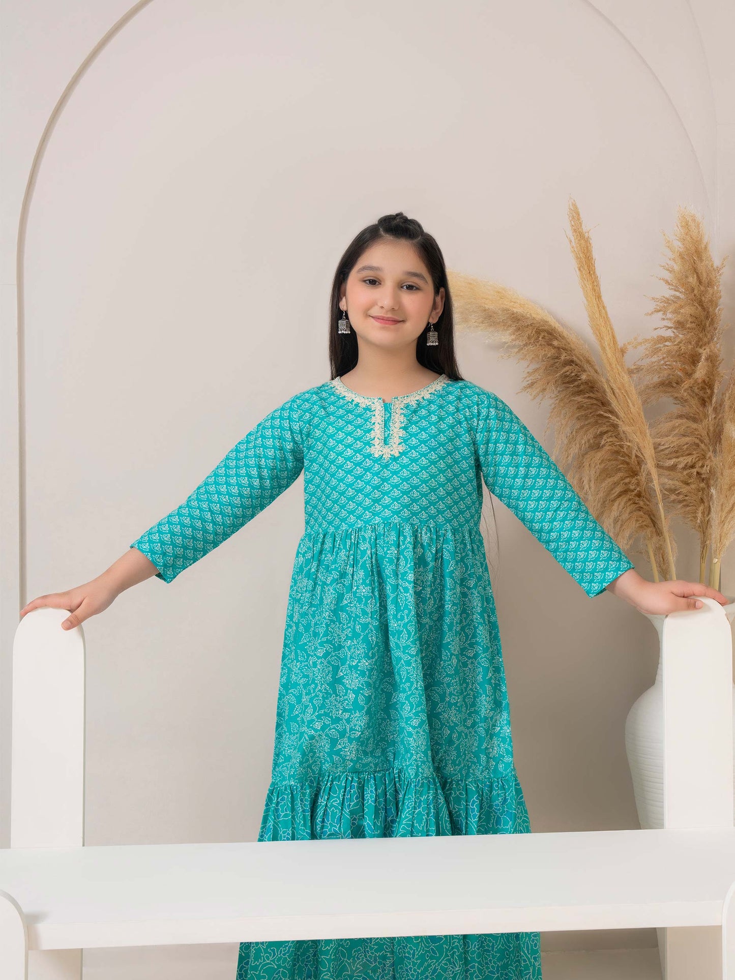 Lawn Frock-Embroidered