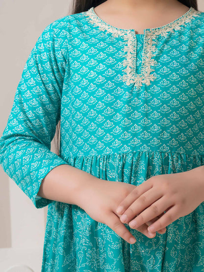 Lawn Frock-Embroidered