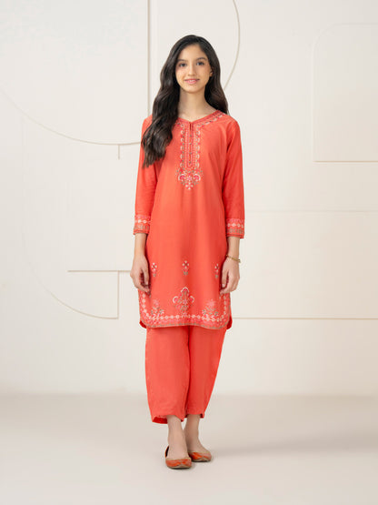 2 Piece Lawn Suit-Embroidered