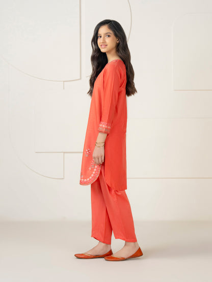 2 Piece Lawn Suit-Embroidered