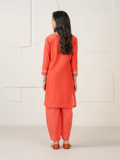 2 Piece Lawn Suit-Embroidered
