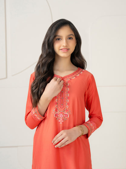 2 Piece Lawn Suit-Embroidered