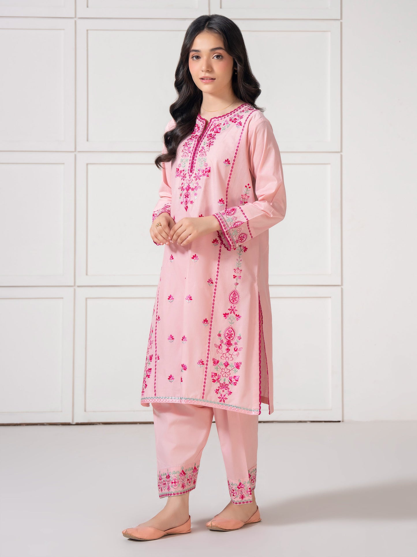 2 Piece Lawn Suit-Embroidered