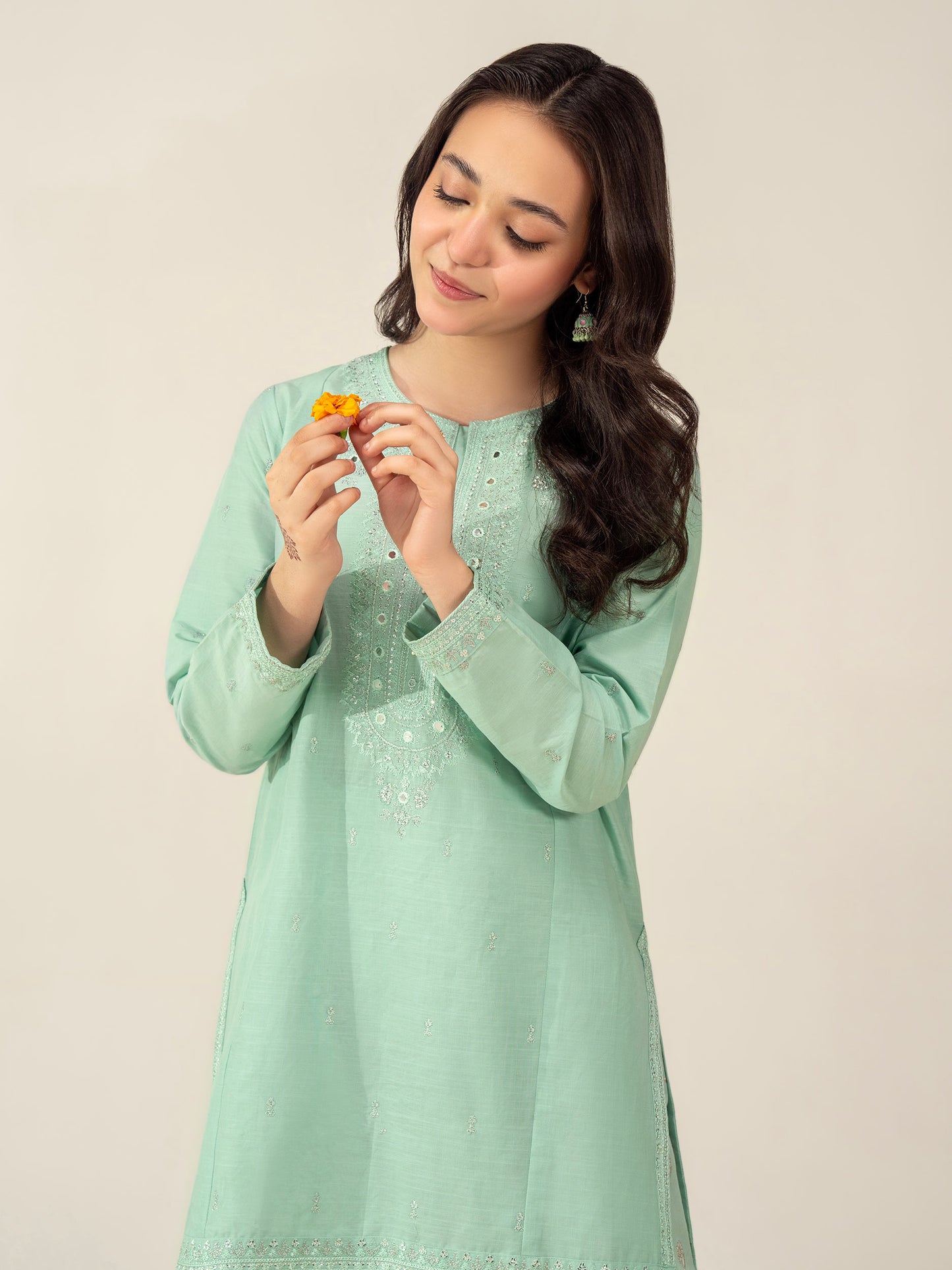 2 Piece Lawn Suit-Embellished