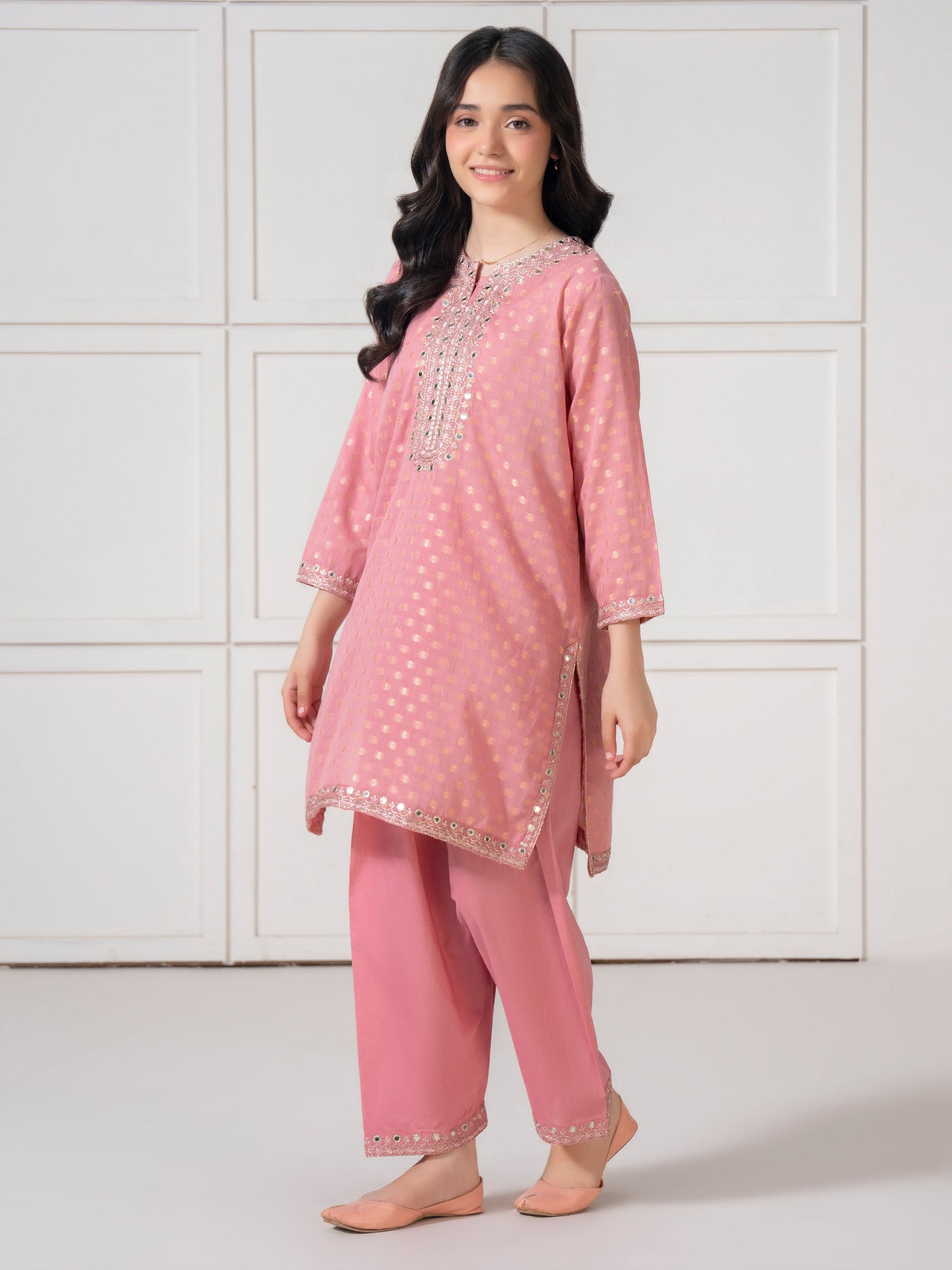 2 Piece Jacquard Suit-Embroidered