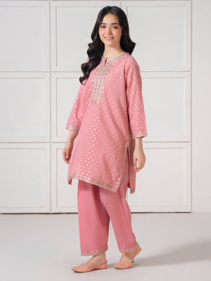 2 Piece Jacquard Suit-Embroidered