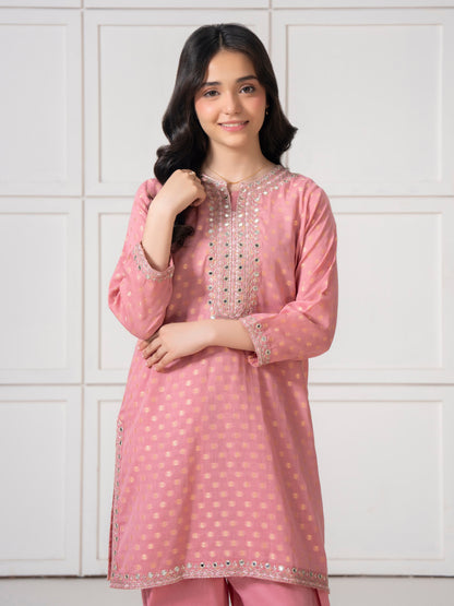 2 Piece Jacquard Suit-Embroidered
