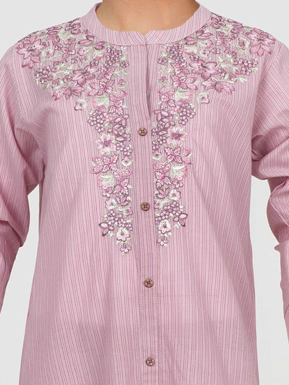 2 Piece Yarn Dyed Suit- Embroidered (Pret)