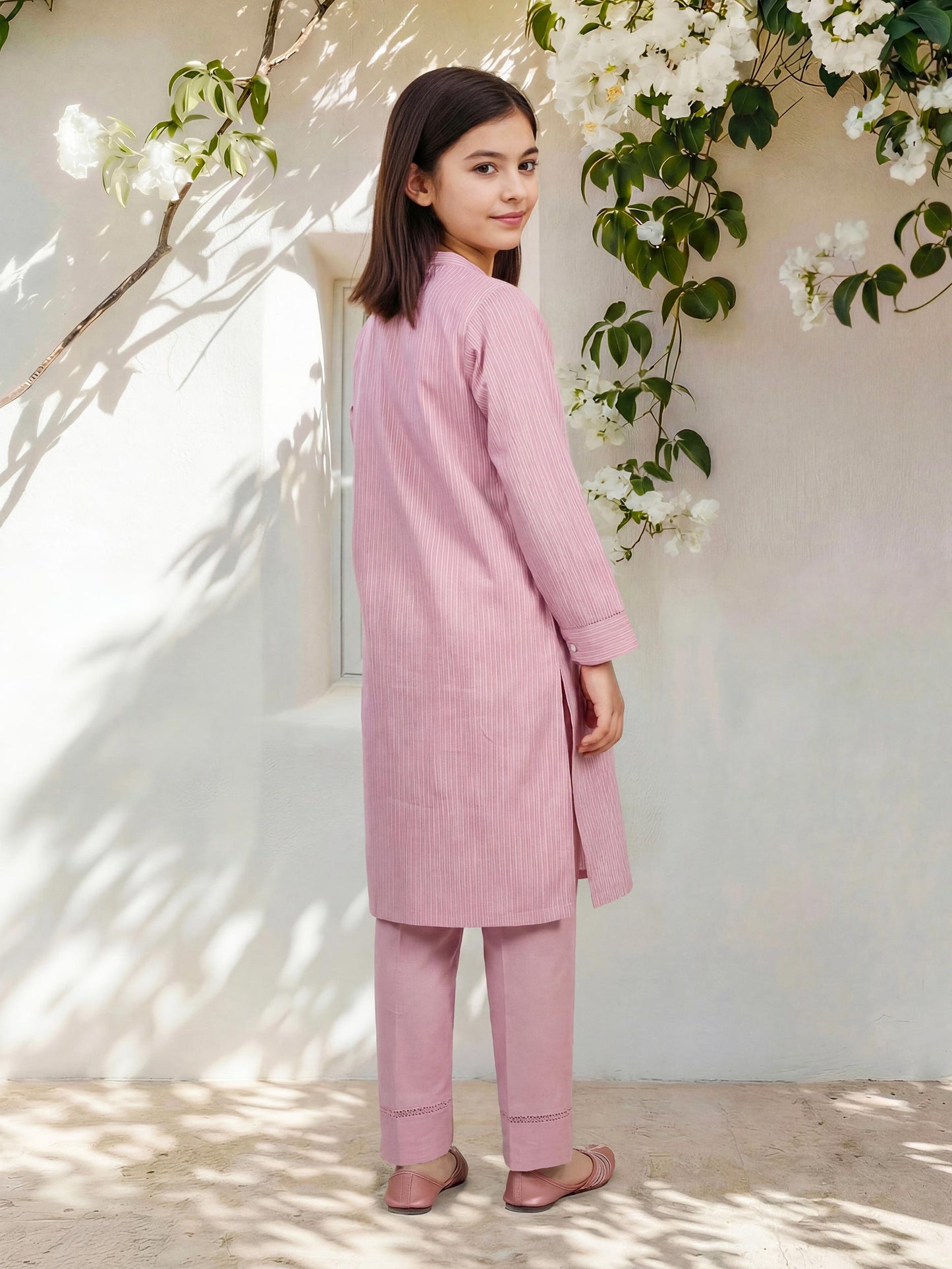 2 Piece Yarn Dyed Suit- Embroidered (Pret)