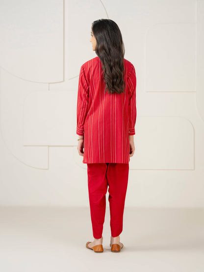 2 Piece Yarn Dyed Suit-Embroidered