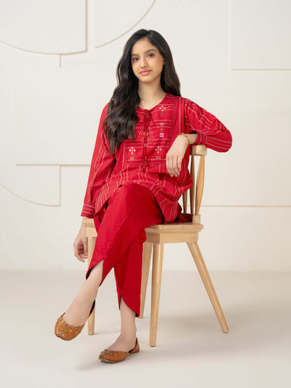2 Piece Yarn Dyed Suit-Embroidered