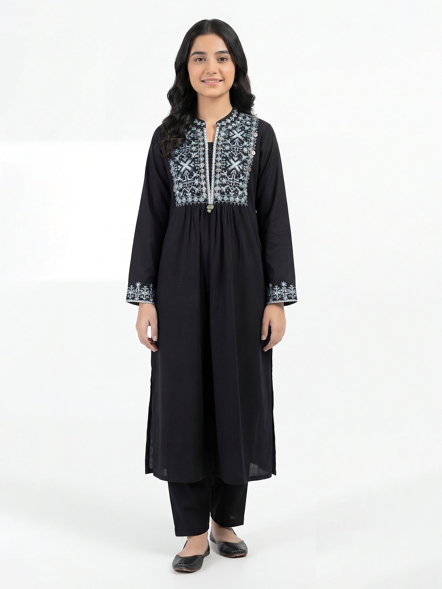 2 Piece Lawn Suit- Embroidered (Pret)