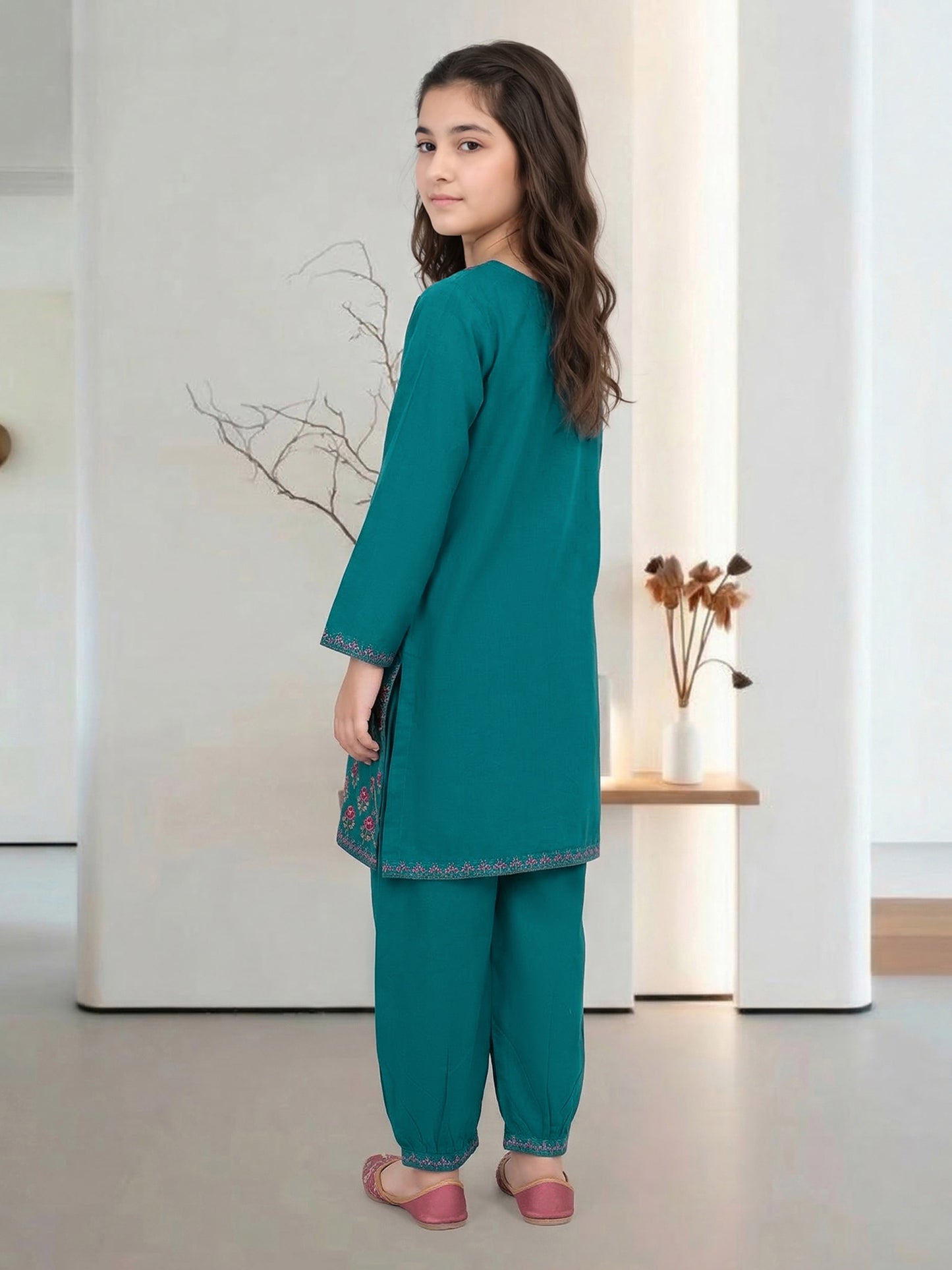 2 Piece Lawn Suit- Embroidered (Pret)