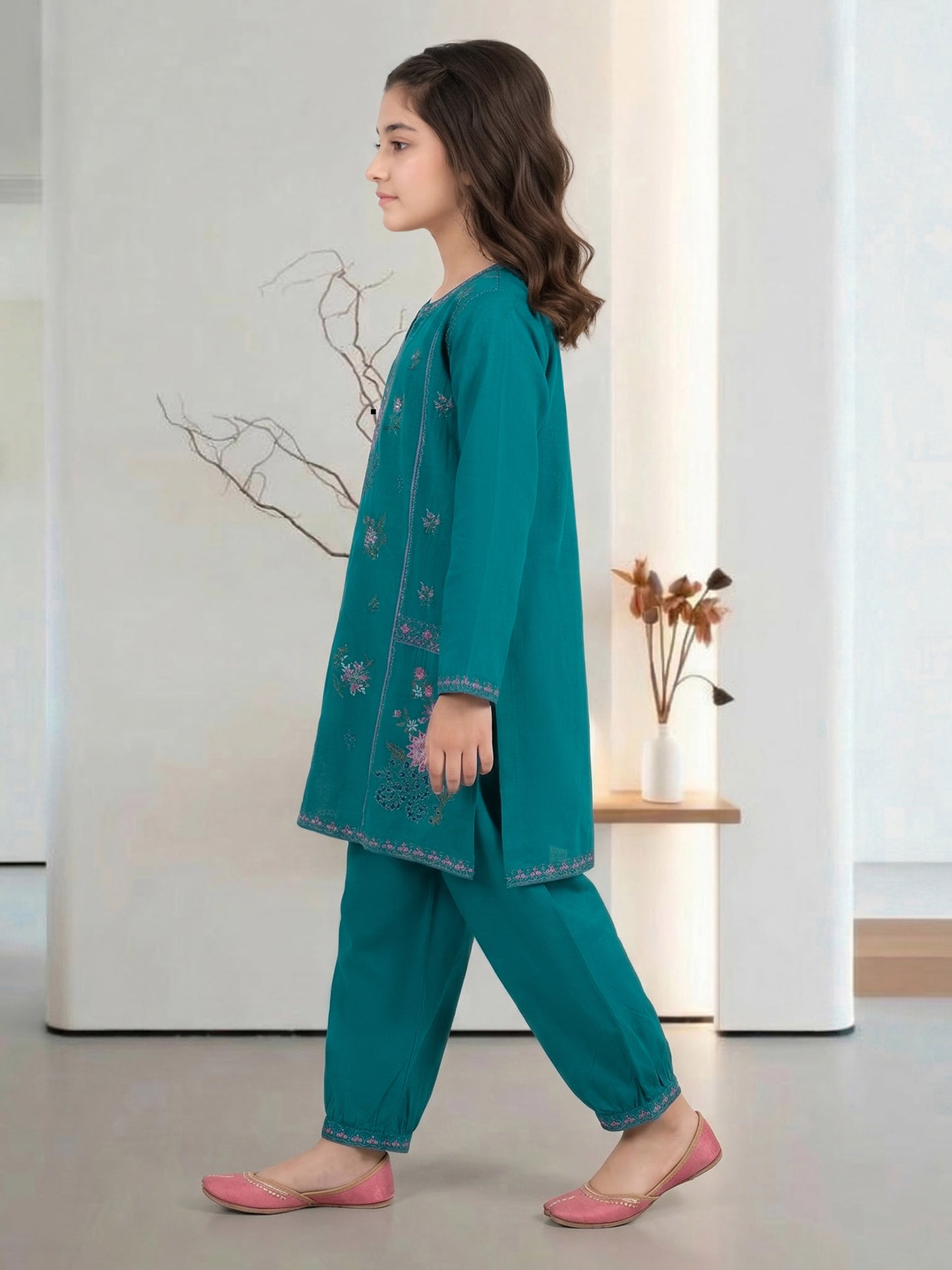 2 Piece Lawn Suit- Embroidered (Pret)