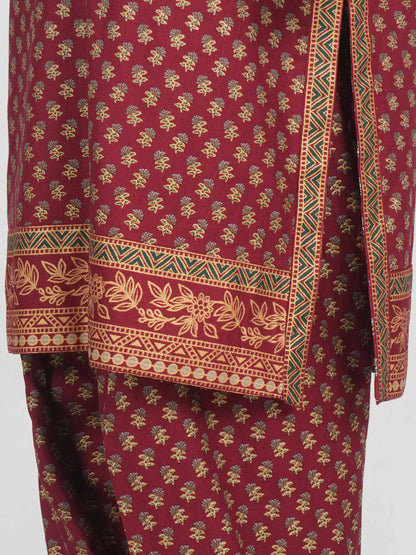 2 Piece Satin Suit- Embroidered (Pret)